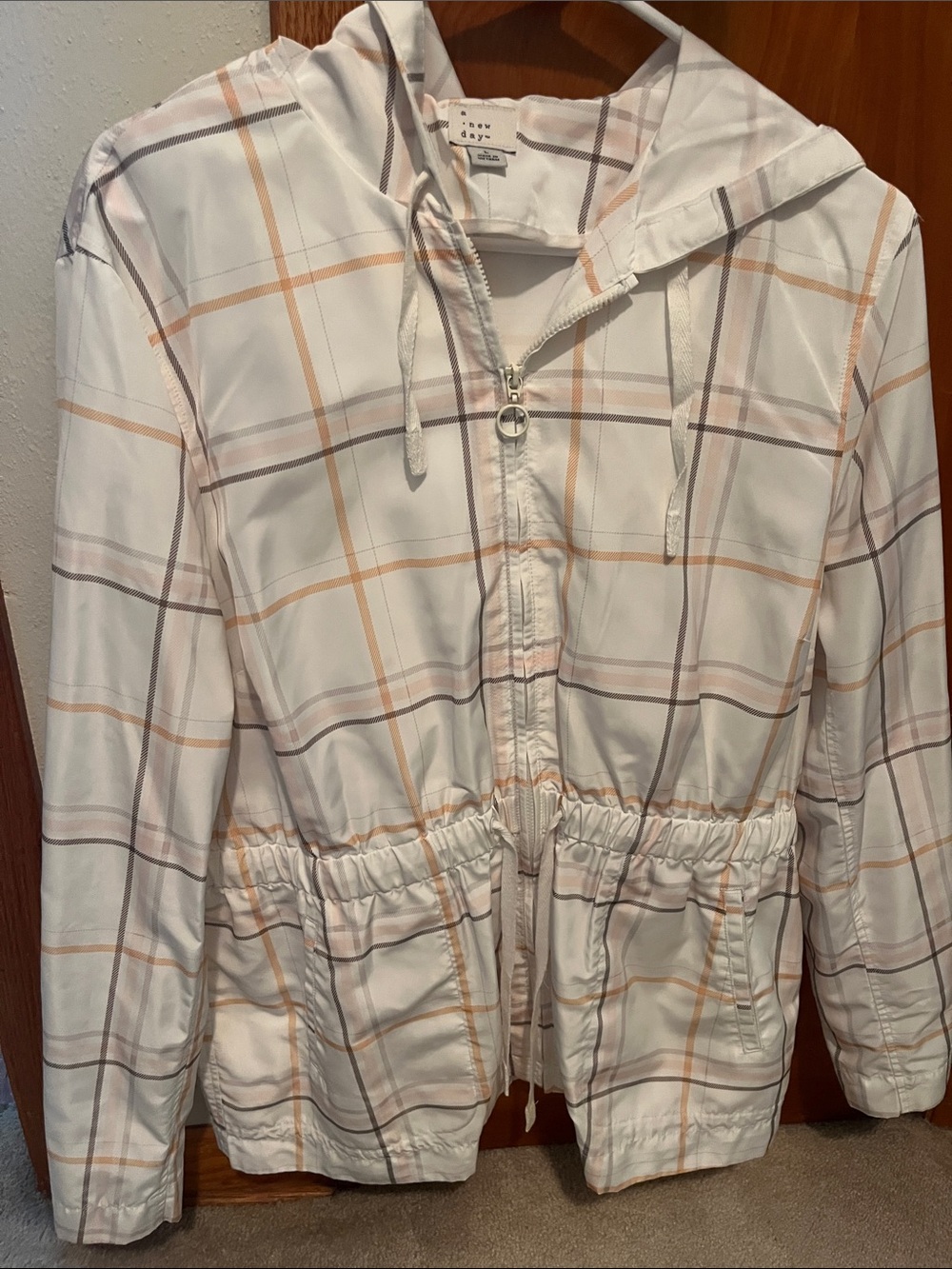 Water resistant women’s rain jacket